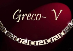 Greco V - náramek zlacený